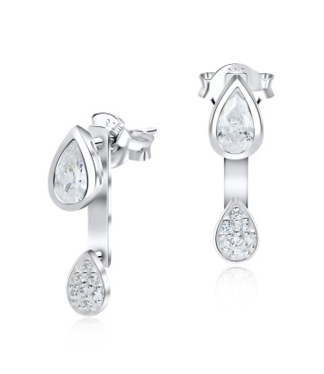 CZ Teardrop Shaped Stud Earring STC-2147